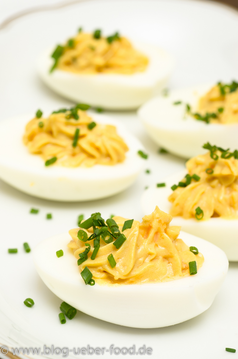 Rezept gefüllte Eier mit Schnittlauch -&amp;gt; Vorspeise -&amp;gt; Snack