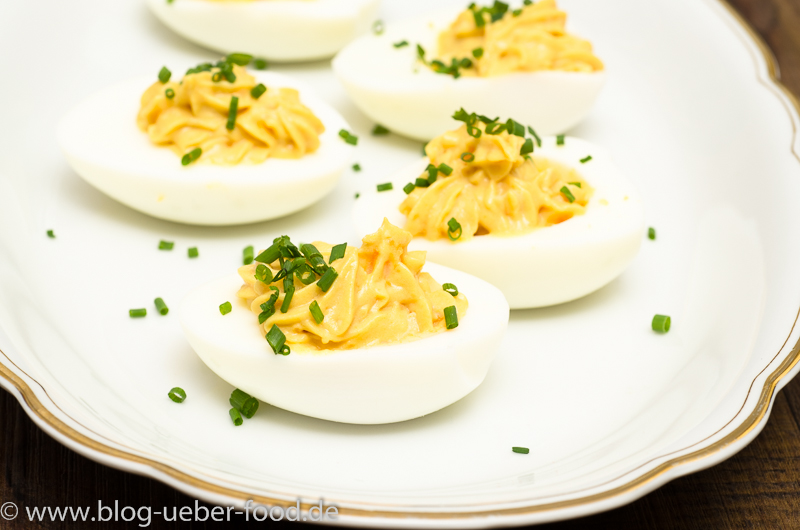 Rezept gefüllte Eier mit Schnittlauch -&amp;gt; Vorspeise -&amp;gt; Snack